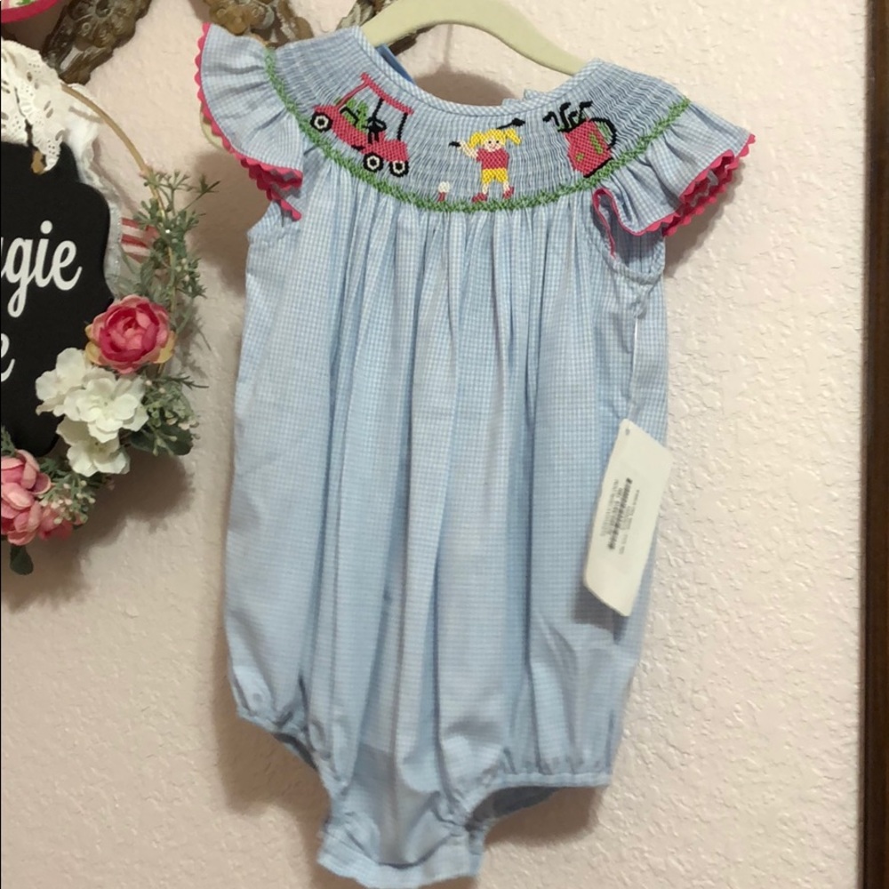 NWT golf smocked bubble 18 month